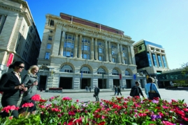 Photo of Forest Place an example of corporate strategy.  Architects HBO + EMTB.