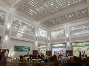 Photo of Perth GPO where  extensive leasing was achieved before the end of the project. Architects HBO + EMTB.